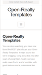 Mobile Screenshot of open-realty-templates.com